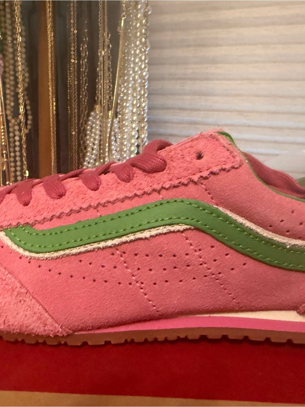 Vans Super Lowpro in Fizz Pink Bright Green NIB - Picture 5 of 8